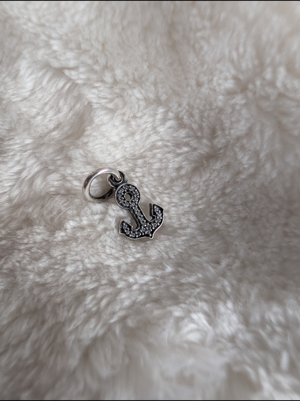 Authentic Pandora Symbol of Stability Anchor Dangle Charm 791533CZ Sterling Silv
